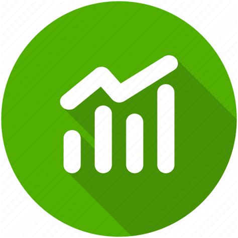 Analytics, blue, chart, circle, earnings, finance, stock market icon icon