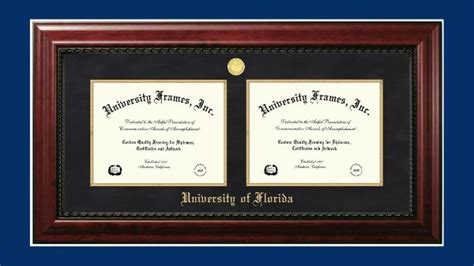 Home Décor Home & Garden Frames Double Diploma Frame Dual Certificate ...