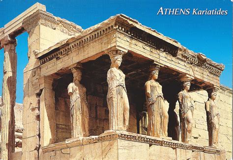 A Journey of Postcards: A temple from Greece: the Erechtheion | Ἐρέχθειον