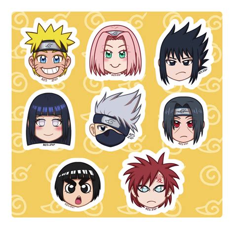 Naruto emojis stickers by alittleofsomething on DeviantArt