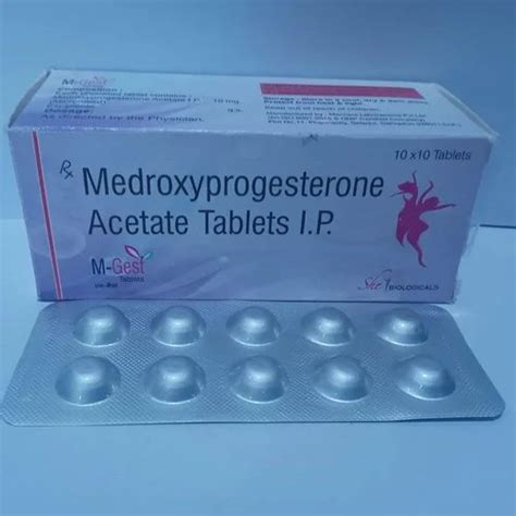 Medroxyprogesterone Acetate 10 Mg Tablets, For Personal, Packaging Type ...