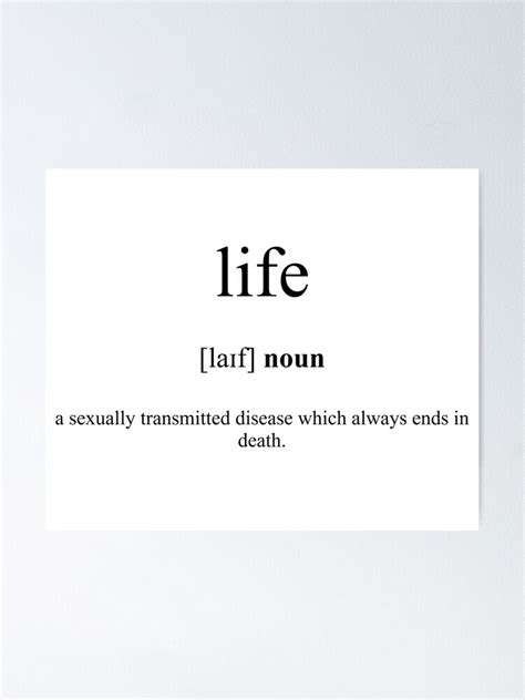 "Life Definition | Dictionary Collection" Poster for Sale by ...