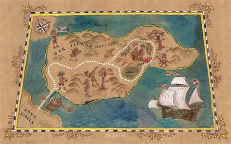 Map of Oak Island by mourri on DeviantArt