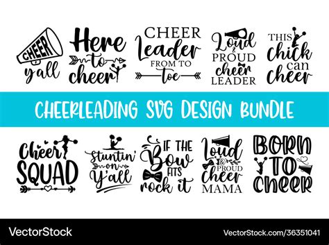 Cheerleading looks beautiful design quotes Vector Image