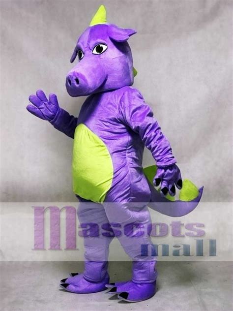 Purple Whimsical Dragon Mascot Costume Animal