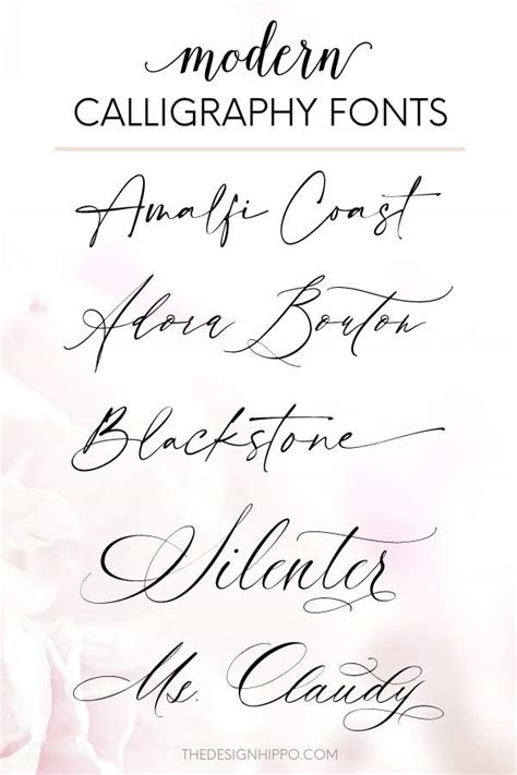 15 Best Modern Calligraphy Fonts