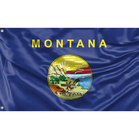 Montana State Flag Unique Design Print High Quality Materials Size 3x5 ...