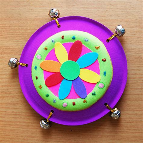 Paper Plate Tambourine | Kids' Crafts | Fun Craft Ideas | FirstPalette ...