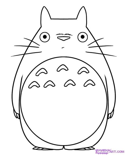 Totoro Coloring Pages Sketch Coloring Page