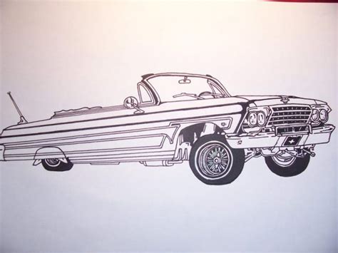 lowrider art coloring pages lowrider drawing at getdrawingscom free for ...