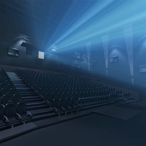 3d imax theatre interior model