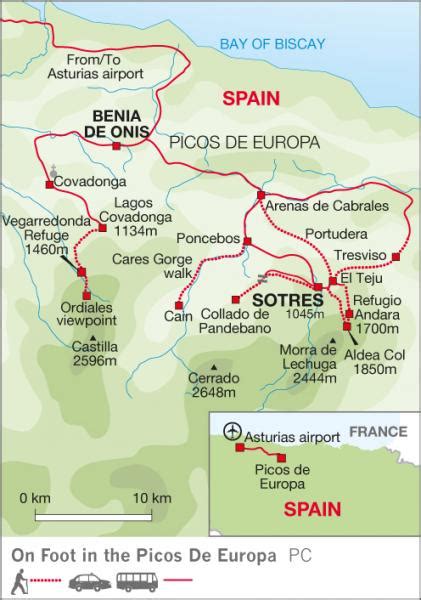 Picos De Europa Trail Map