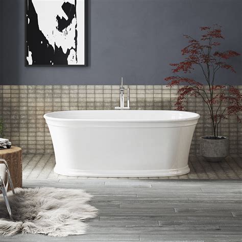 Kohler Memoirs 60" x 34" Freestanding Soaking Bathtub | Wayfair