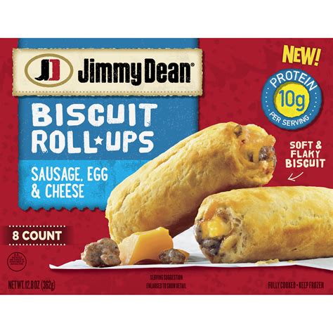 Jimmy Dean® Sausage, Egg & Cheese Biscuit Roll-Ups, 12.8 oz (8 Count ...