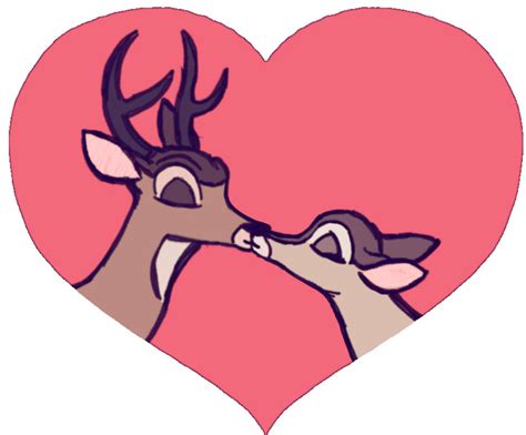 Adult Bambi and Faline Kisses by J-ManTheAngel on DeviantArt