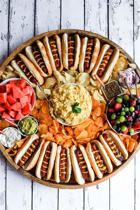 Epic Hot Dog Board for Twelve #epichotdogboard #hotdogs #hotdogboard ...