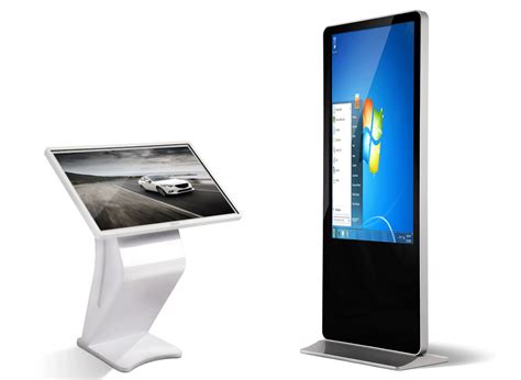 Full HD Touch Screen Information Kiosk , Portable Commercial Digital ...