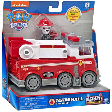 Paw Patrol Ultimate Rescue Marshall Fire Truck Vehicle & Figure ...