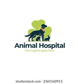 Animal Hospital Vector Logo Design Stock Vector (Royalty Free ...