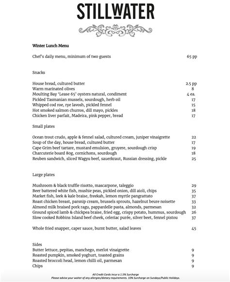 STILLWATER CAFÉ & RESTAURANT » Heads Up Launceston & Food Guide