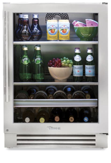 True Residential TBC24RSGB 24 Inch Under Counter Refrigerator Beverage ...