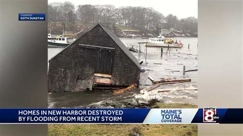 Storm washes part of Maine community into the water