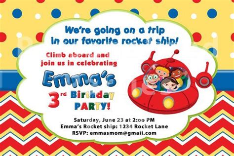 Little Einsteins Invitations - Invitation Design Blog