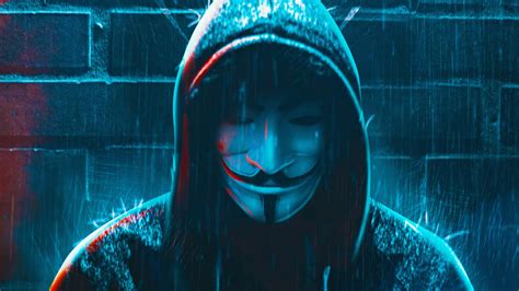 1920x1080 Resolution Anonymous 4K Hacker Mask 1080P Laptop Full HD ...