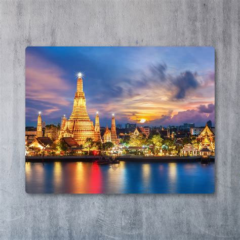 Wat Arun Night View in Bangkok Thailand Landscape Photography | Etsy UK