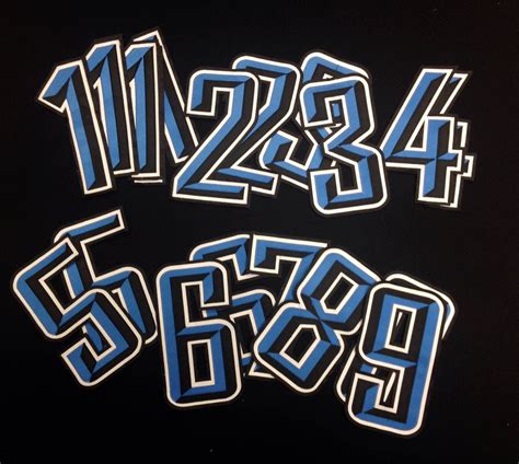 Blue Jays Jersey Number Kit (Black/Blue Numbers) | Blue jays, Toronto ...