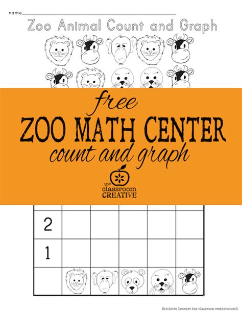 Zoo Animal Graphing Printable for Kindergarten - Thrifty Homeschoolers