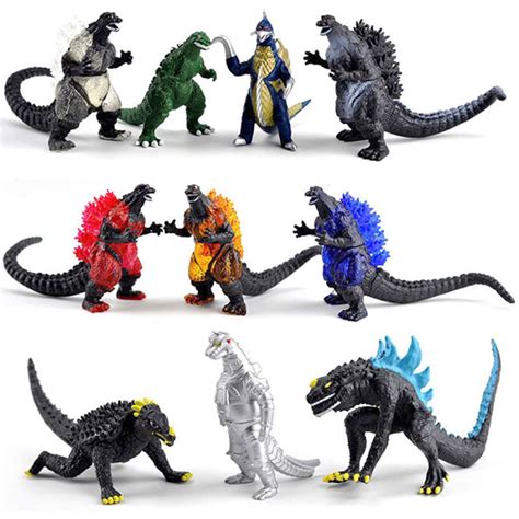 10pcs Godzilla Monsters Action Figure Toys 5cm Children Birthday ...