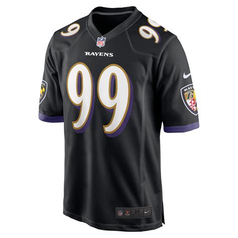 Men's Baltimore Ravens Odafe Oweh Nike Black Game Jersey