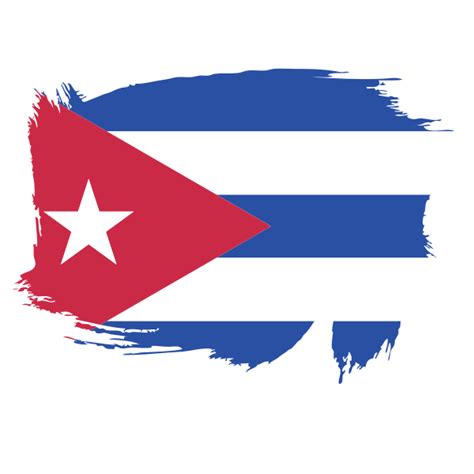 Cuba flag painted | Free SVG