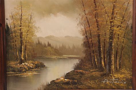 Antonio Oil on Canvas Landscape Painting | EBTH