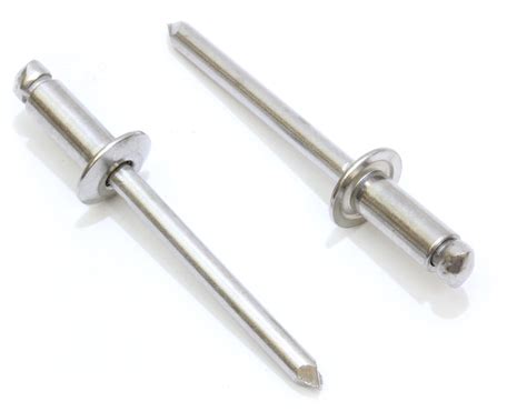 Rivets, Stainless Steel 3/16" x 1/4" Inch (100 Pack), Gap (0.18-0.25 ...