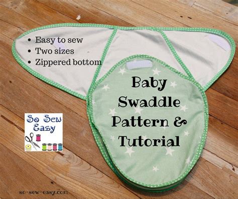 Free Baby Swaddle Pattern Easy Tutorial | So Sew Easy | Baby swaddle ...