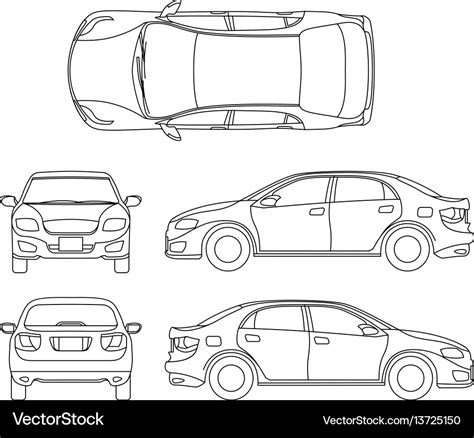 Outline Drawing Of Vehicles