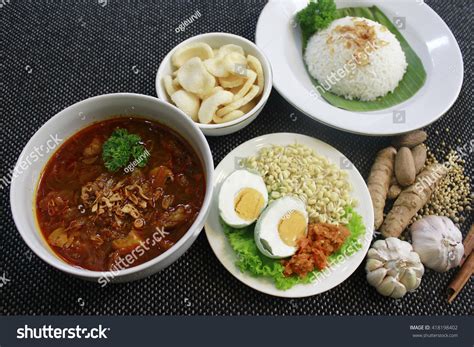 Rawon Complete Set Rawon Nasi Rawon Stock Photo 418198402 | Shutterstock