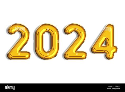 2024. Banner, realístico 3D globos de helio dorado, logotipo de color ...