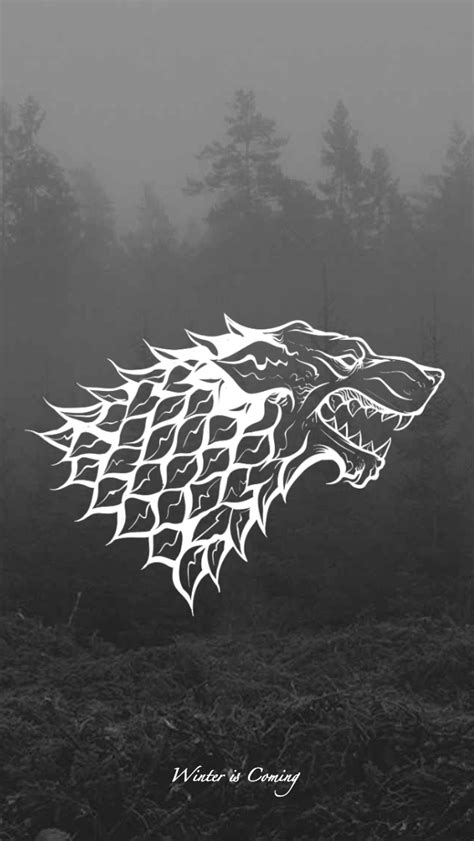 Game of Thrones - wallpaper - House sigil - Stark by EmmiMania on ...