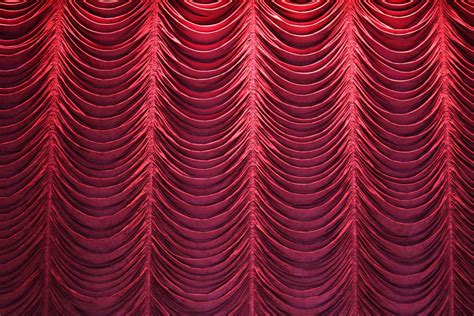 Yellow Velvet Theater Curtains Stock Image Image Of