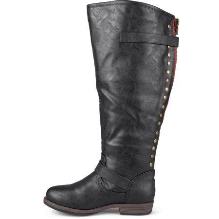 Women's Extra Wide Calf Knee-high Studded Riding Boots - Walmart.com ...