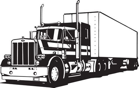 Free 18 Wheeler Truck Silhouette, Download Free 18 Wheeler Truck ...