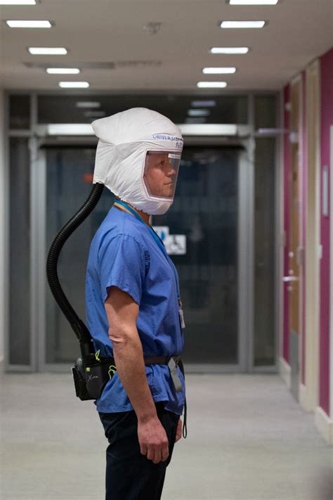 Hospital first to widely use new respirator hoods to protect Covid-19 ...