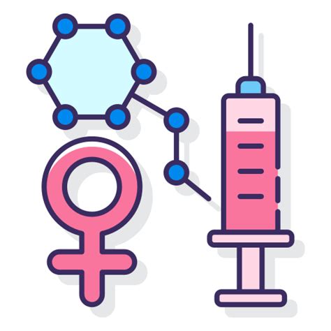 Icono de Terapia hormonal Flaticons Lineal Color