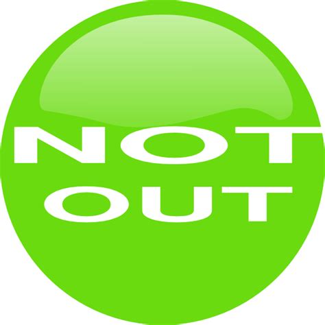 Not Out Clip Art at Clker.com - vector clip art online, royalty free ...