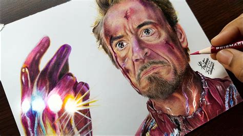 "I am Iron Man" Snap Scene Drawing | Avengers: Endgame | Tony Stark - P ...