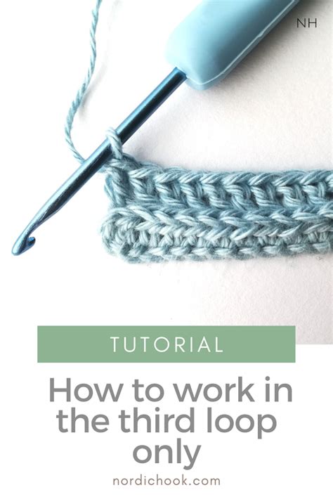 Crochet tutorial: how to work in the third loop only in 2021 | Crochet ...