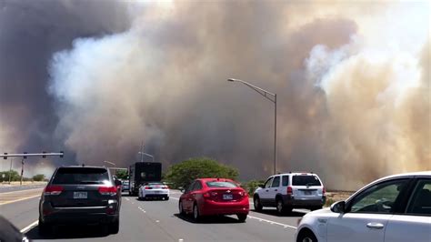 Maui Brush Fire And Emergency EVACUATION July 11, 2019 - YouTube